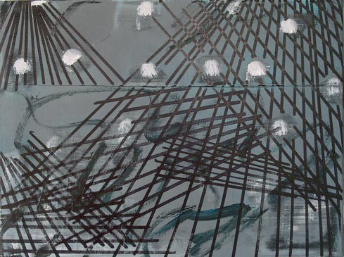 Am Strand, 50 x 50 cm, &Ouml;l/Lwd.,