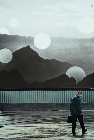 Flusslandschaft, 40 x 50 cm, &Ouml;l/Lwd.,