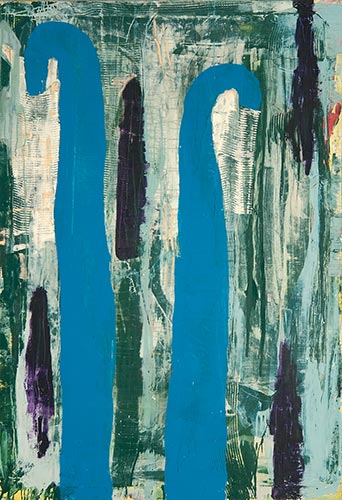 o.T., 40 x 50 cm, Öl/Lwd.,