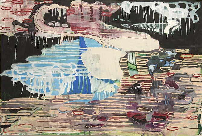 Kindergarten, 30 x 20 cm, Papiercollage, 2005