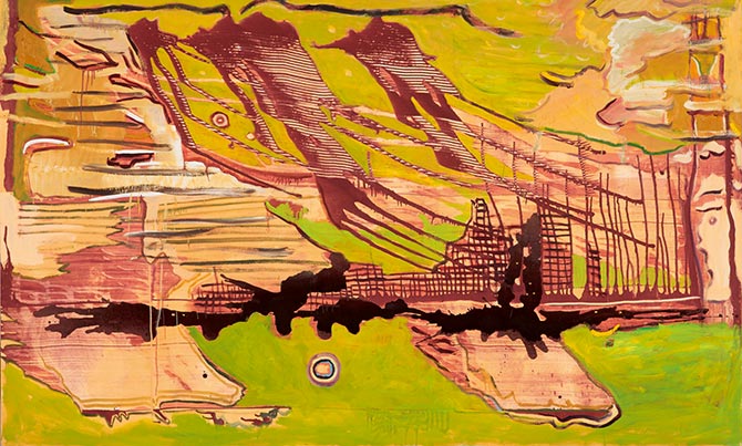 Innenausbau, 30 x 20 cm, Papiercollage, 2005