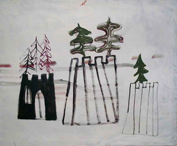 Werkstatt Max, 30 x 40 cm, Mischtechnik auf Lwd., 2006