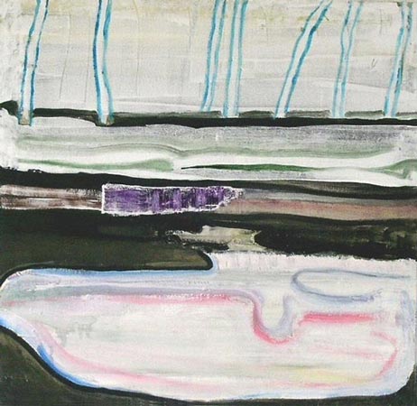 Ausflug (Durchbruch), 30 x 40 cm, Mischtechnik auf Lwd., 2006