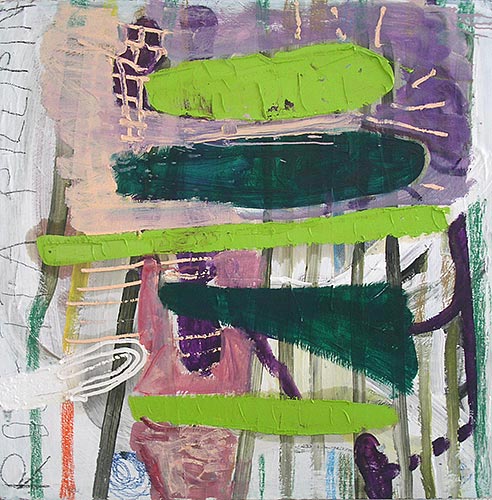 Talstation, 20 x 25 cm, Papiercollage, 2006