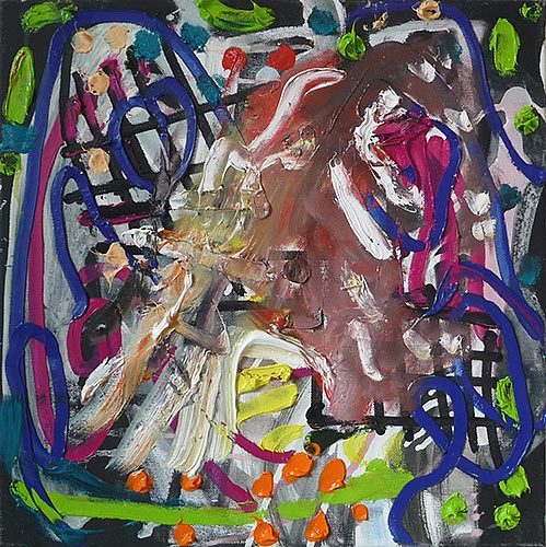 Talstation, 20 x 25 cm, Papiercollage, 2006