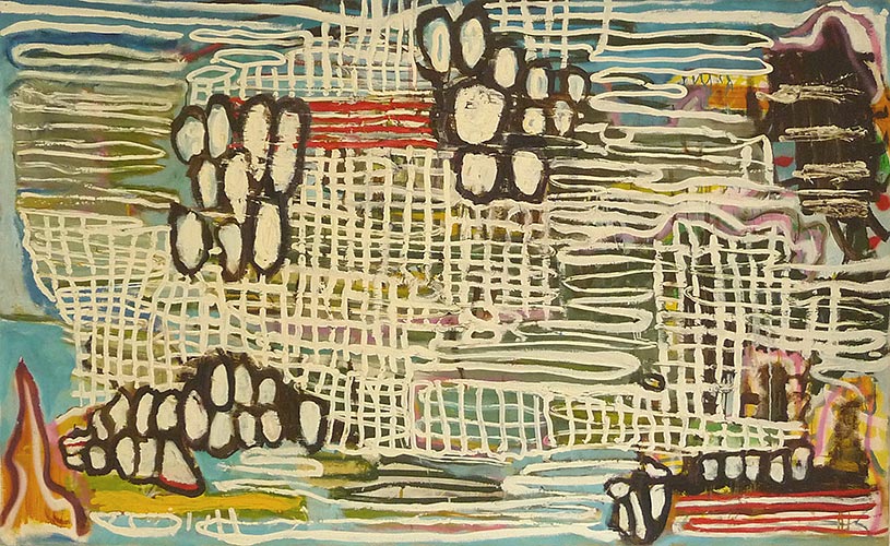 Ausflug (Durchbruch), 30 x 40 cm, Mischtechnik auf Lwd., 2006