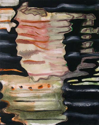 Spiegelung, 50 x 40 cm, &Ouml;l/Lwd.,