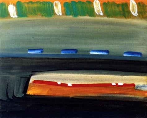 Kanu, 40 x 50 cm, &Ouml;l/Lwd.,