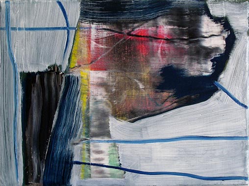 Atelier, 30 x 30 cm, Papiercollage, 2007