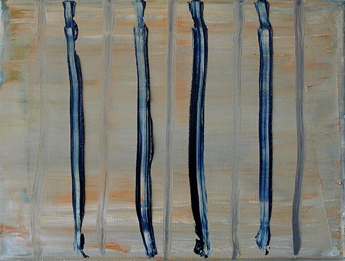 Atelier, 30 x 30 cm, Papiercollage, 2007