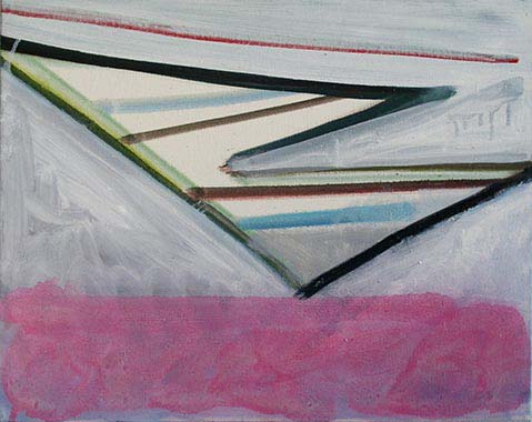 Ausflug (Durchbruch), 30 x 40 cm, Mischtechnik auf Lwd., 2006