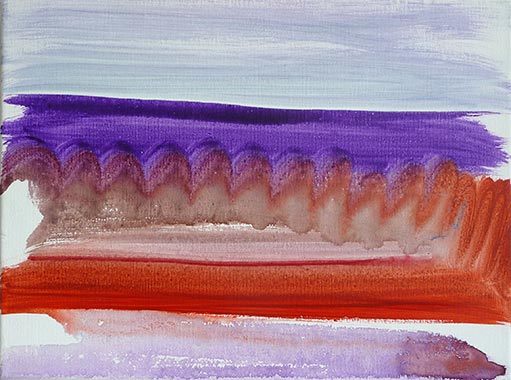 Kruste, 30 x 24 cm, &Ouml;l/Faserstift auf Lwd., 2006