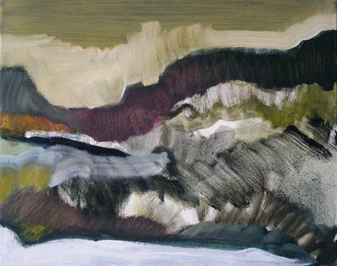 Das Gute, 30 x 40 cm, &Ouml;l/Faserstift auf Lwd., 2006